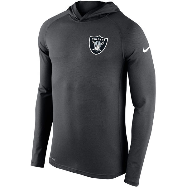 Men's Oakland Raiders Nike Charcoal Stadium Touch Hooded Performance Long Sleeve T-Shirt,We sell and wholesale Men's Oakland Raiders Nike Charcoal Stadium Touch Hooded Performance Long Sleeve T-Shirt on line form chian!